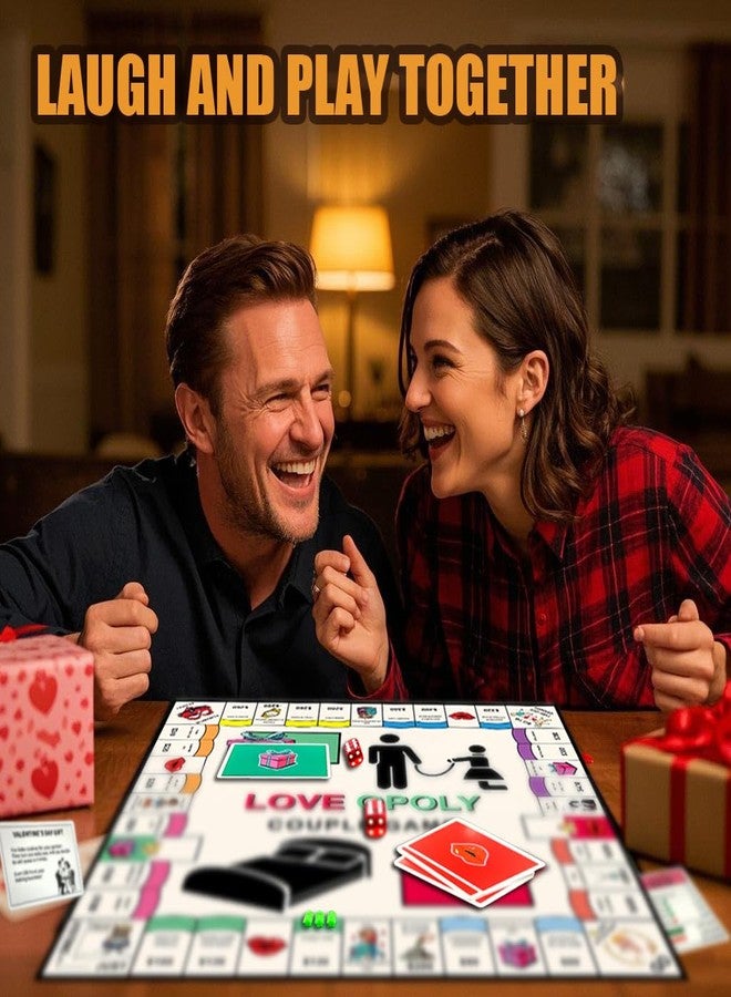 Aodomis LOVEOPOLY: Fun Couples Board Game for Date Nights & Conversations - Build Connection with Playful Challenges (2-4 Players) - Image 3